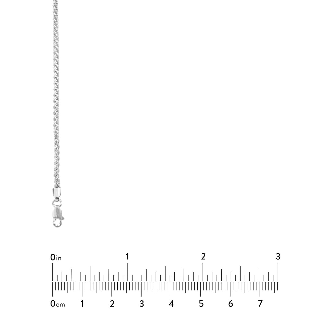 Sterling Silver 2.25mm Wheat Chain with Lobster Lock