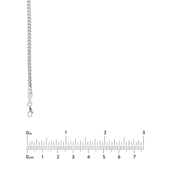 Sterling Silver 2.5mm Franco Chain with Lobster Lock