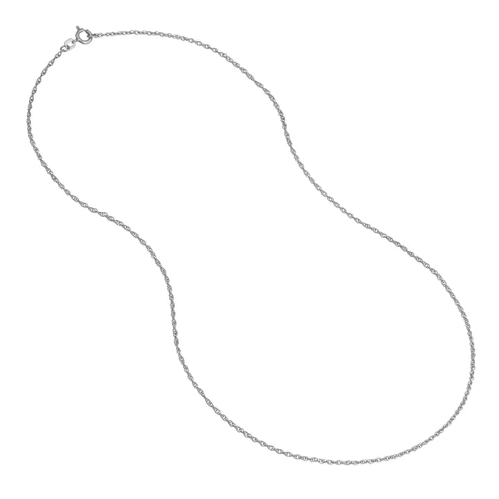 Sterling Silver 1.35mm Pendant Rope Chain