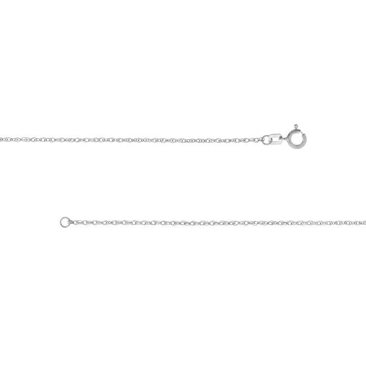 Sterling Silver 1.35mm Pendant Rope Chain