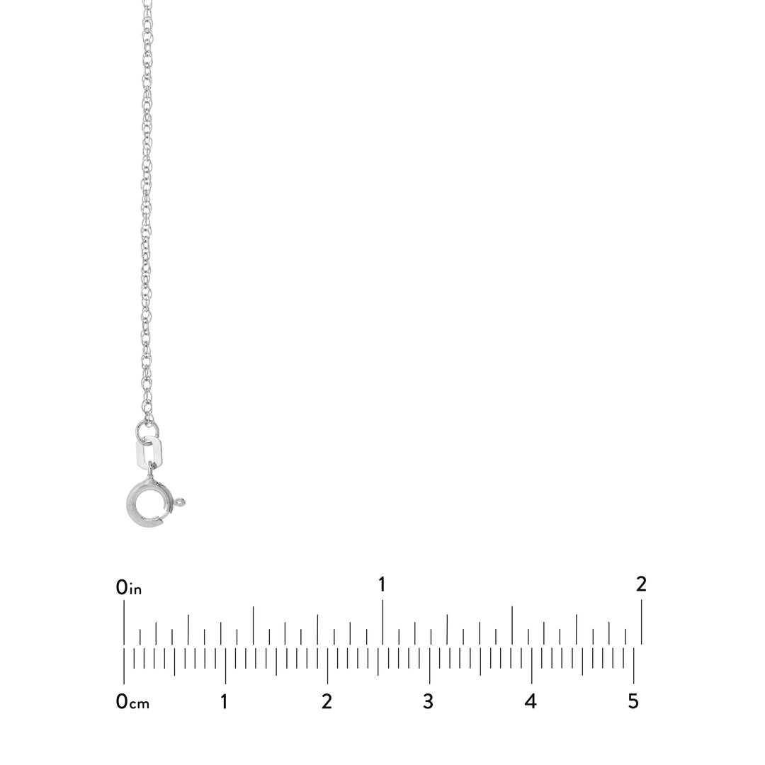 Sterling Silver 1.35mm Pendant Rope Chain
