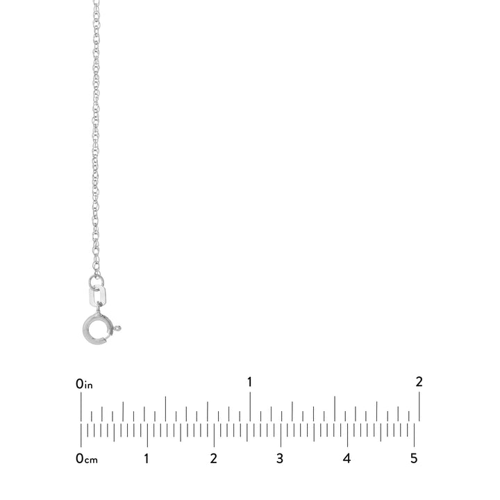 Sterling Silver 1.35mm Pendant Rope Chain