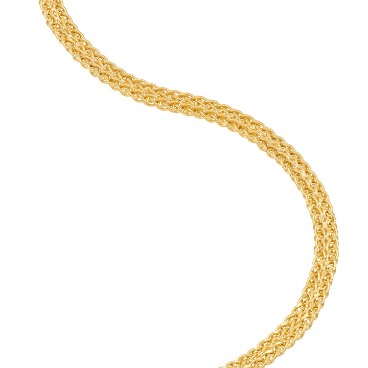 Two-Row Wheat Chain Bracelet