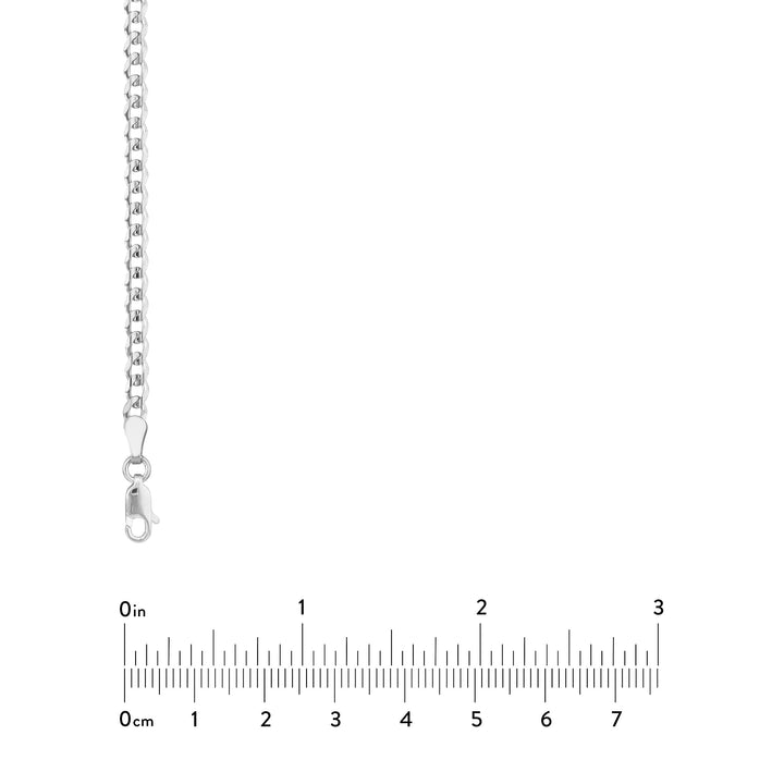 Sterling Silver 3.7mm Light Curb Chain with Lobster Lock