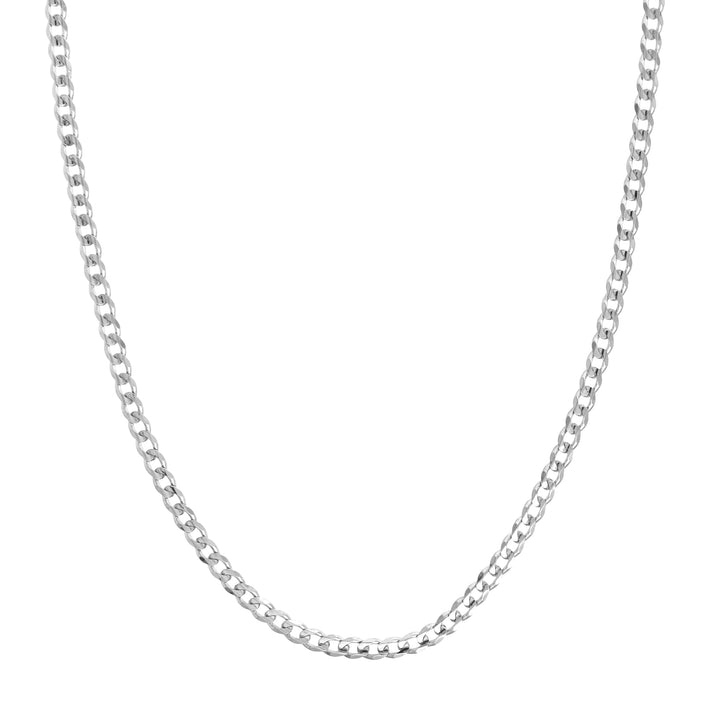Sterling Silver 4.4mm Light Curb Chain with Lobster Lock