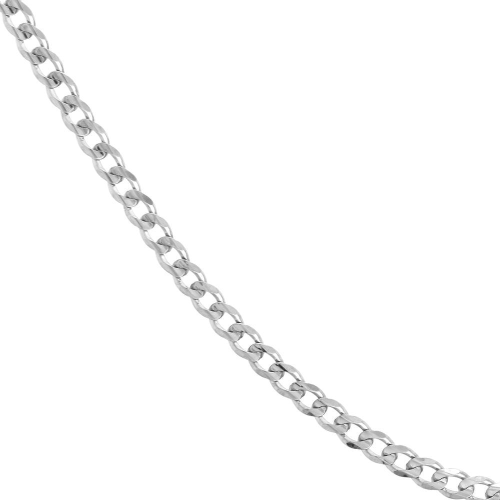 Sterling Silver 4.4mm Light Curb Chain with Lobster Lock