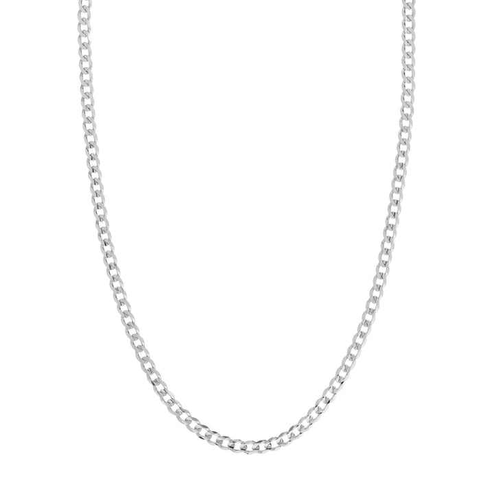 Sterling Silver 5.2mm Light Curb Chain with Lobster Lock