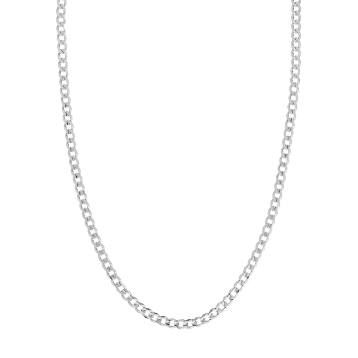 Sterling Silver 5.2mm Light Curb Chain with Lobster Lock