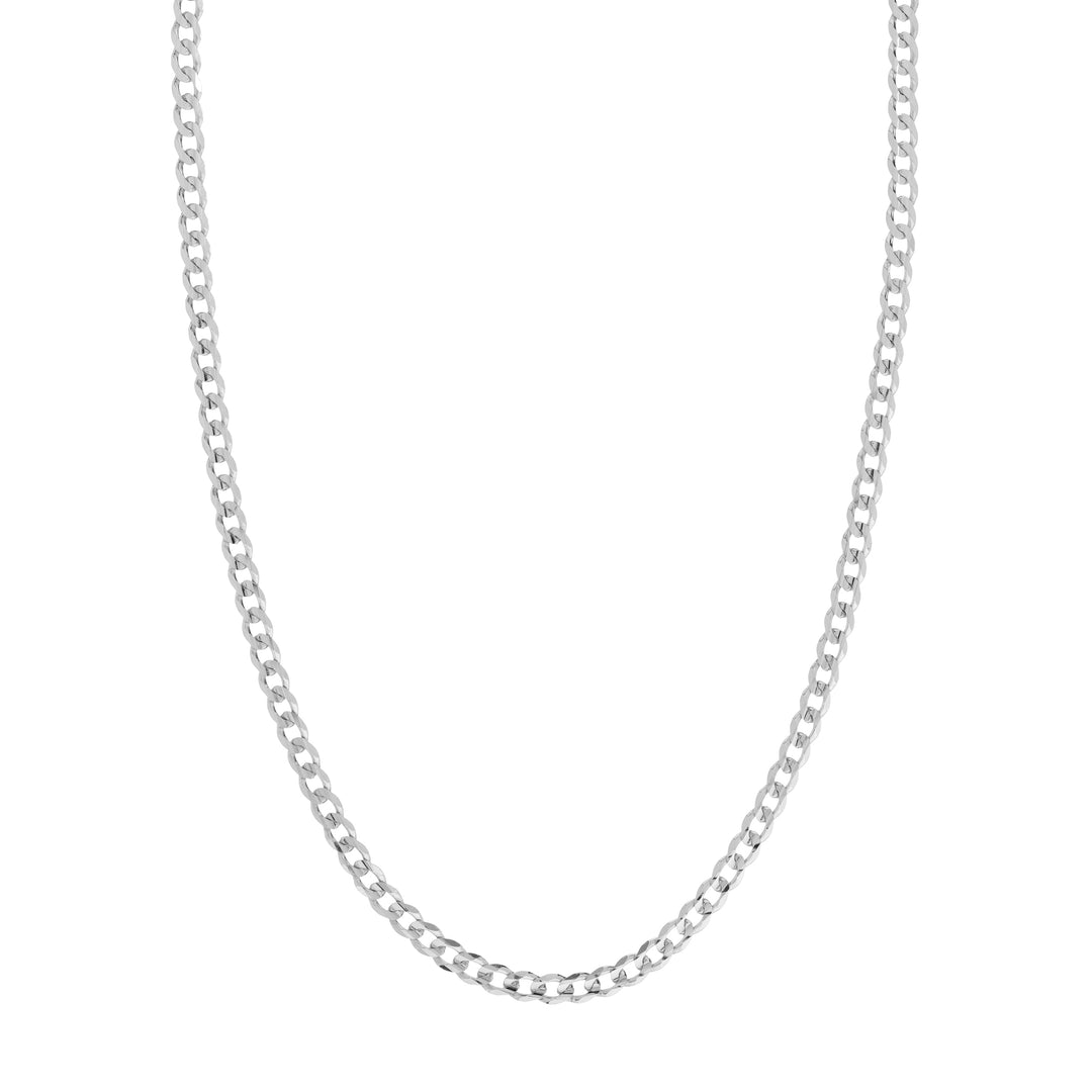 Sterling Silver 5.2mm Light Curb Chain with Lobster Lock