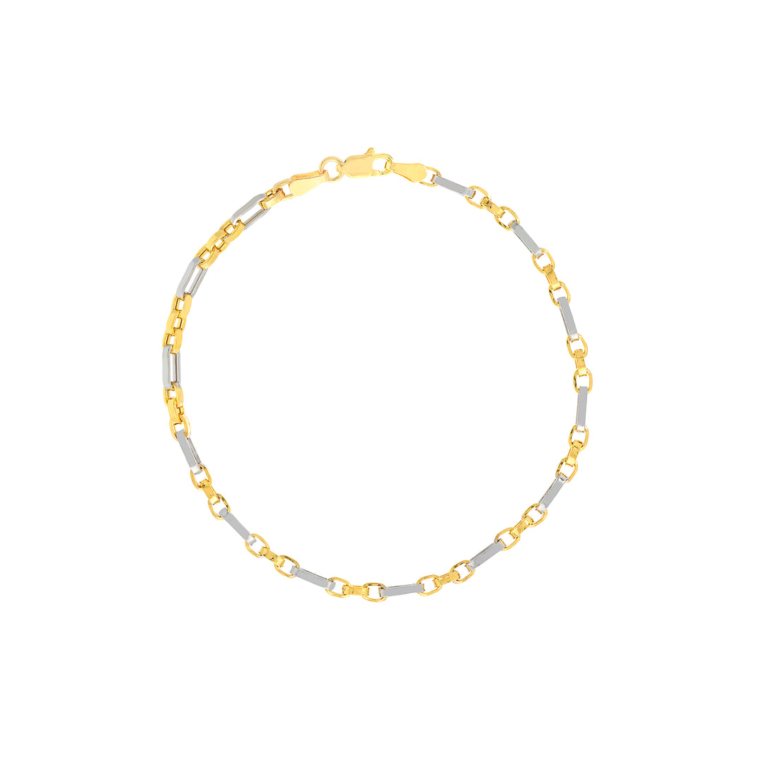 Two-Tone Hollow 3+1 Forzentina Chain