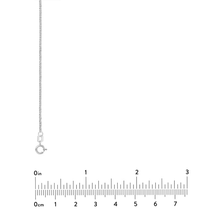 1.50mm Square Wheat Chain with Spring Ring