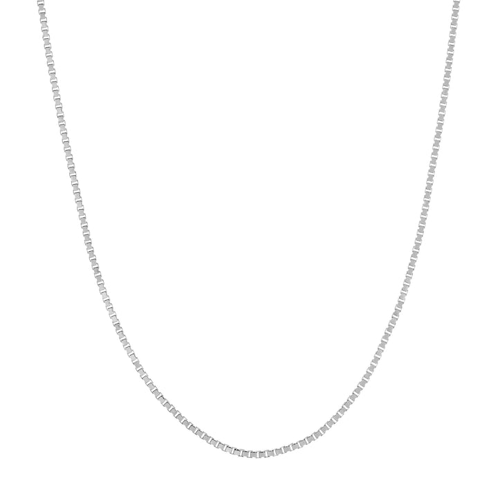 0.55mm Box Chain with Spring Ring and Q-Tag