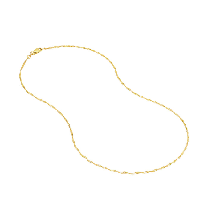1.4mm Singapore Chain with Lobster Lock