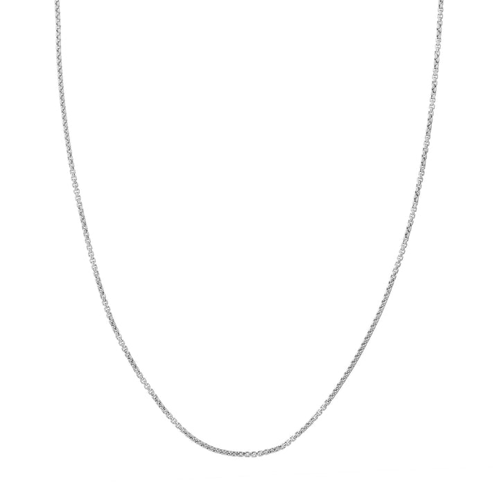 1.8mm Hollow Round Box Chain with Lobster Lock