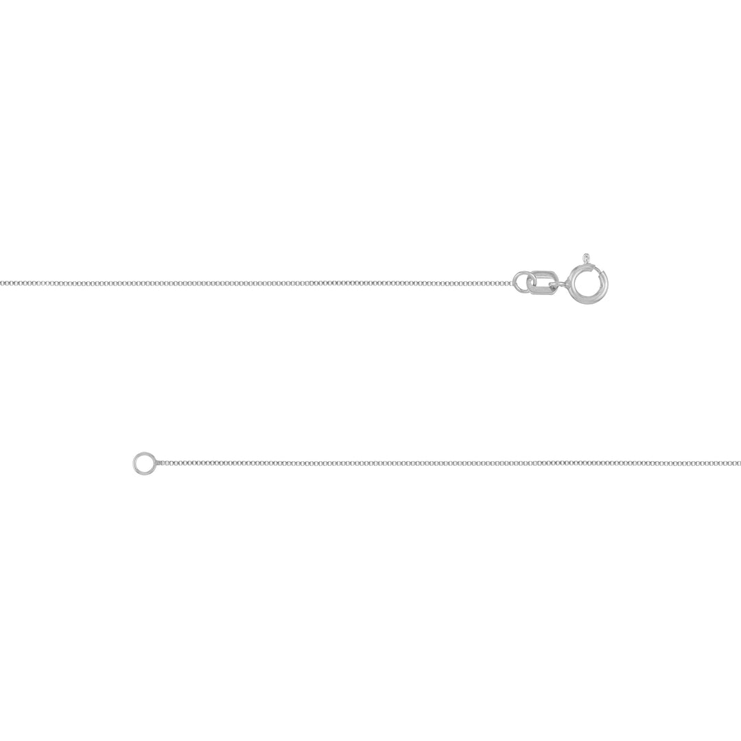 Sterling Silver 0.6mm Box Chain with Spring Ring
