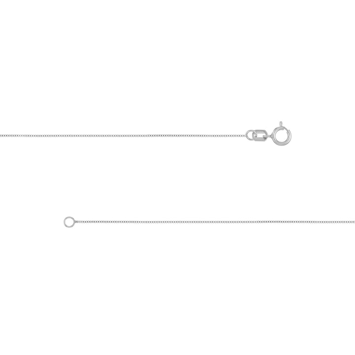 Sterling Silver 0.6mm Box Chain with Spring Ring