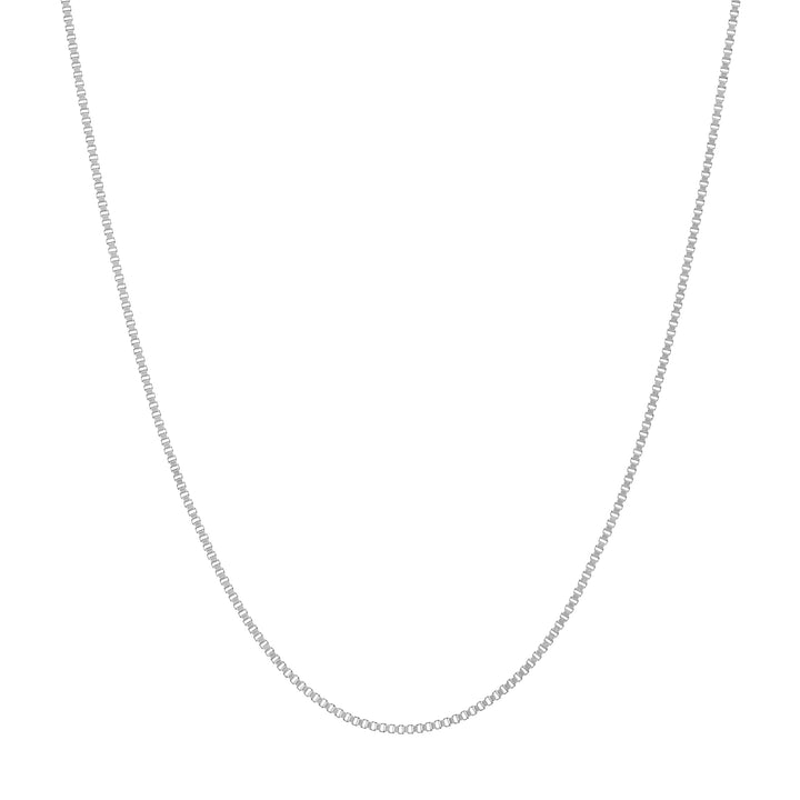 Sterling Silver 0.6mm Box Chain with Spring Ring