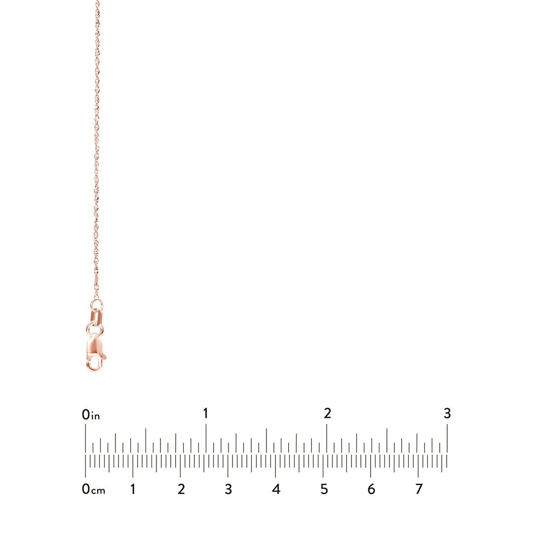 1.15mm Sparkle Singapore Chain with Lobster Lock