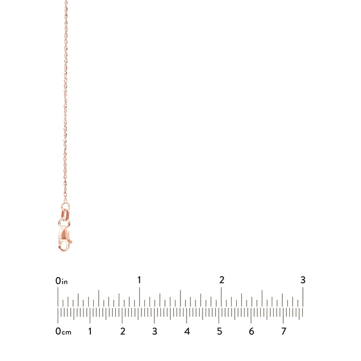 1.15mm Sparkle Singapore Chain with Lobster Lock