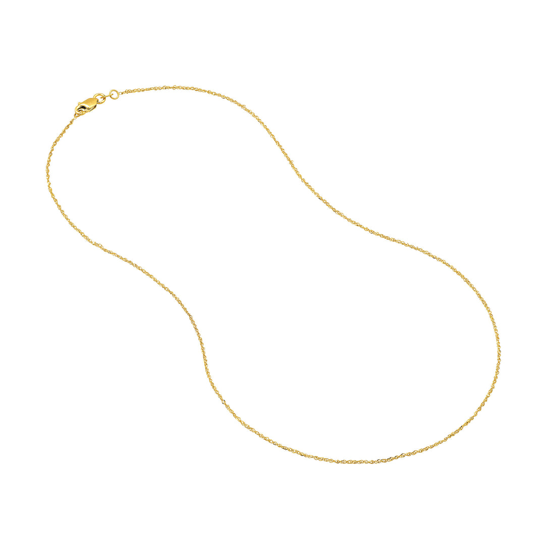 1.15mm Sparkle Singapore Chain with Lobster Lock