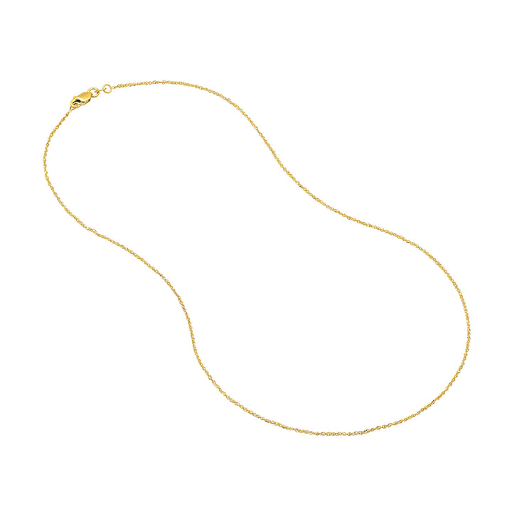 1.15mm Sparkle Singapore Chain with Lobster Lock