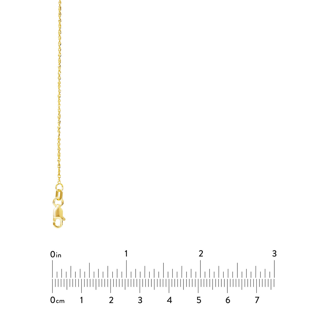 1.15mm Sparkle Singapore Chain with Lobster Lock