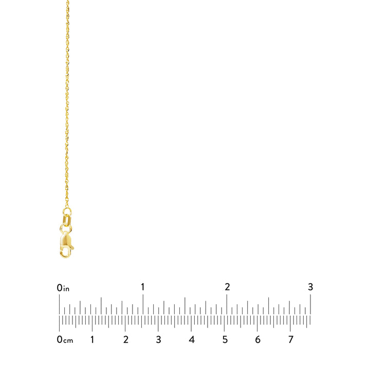 1.15mm Sparkle Singapore Chain with Lobster Lock