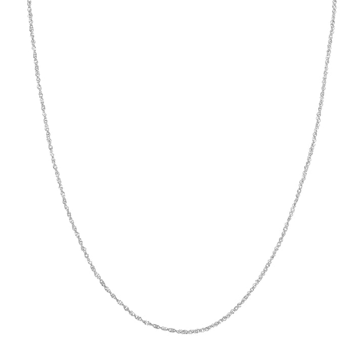 1.5mm Sparkle Singapore Chain with Lobster Lock