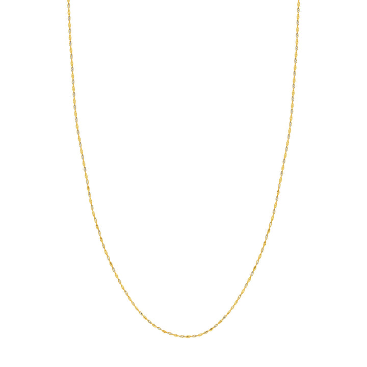 1.35mm Yellow/White Dorica Chain with Lobster Lock