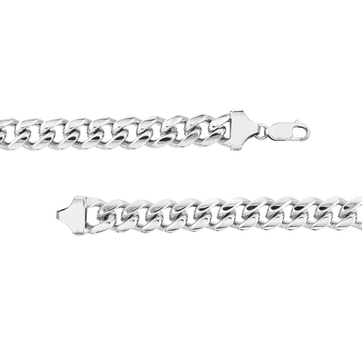 Sterling Silver 10.4mm Miami Cuban Chain with Lobster Lock