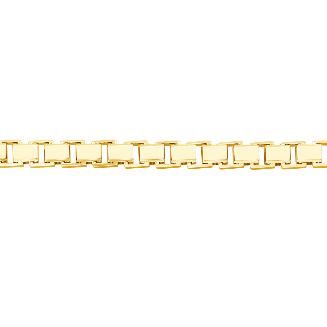 3.4mm Box Chain Bracelet with Spring Ring