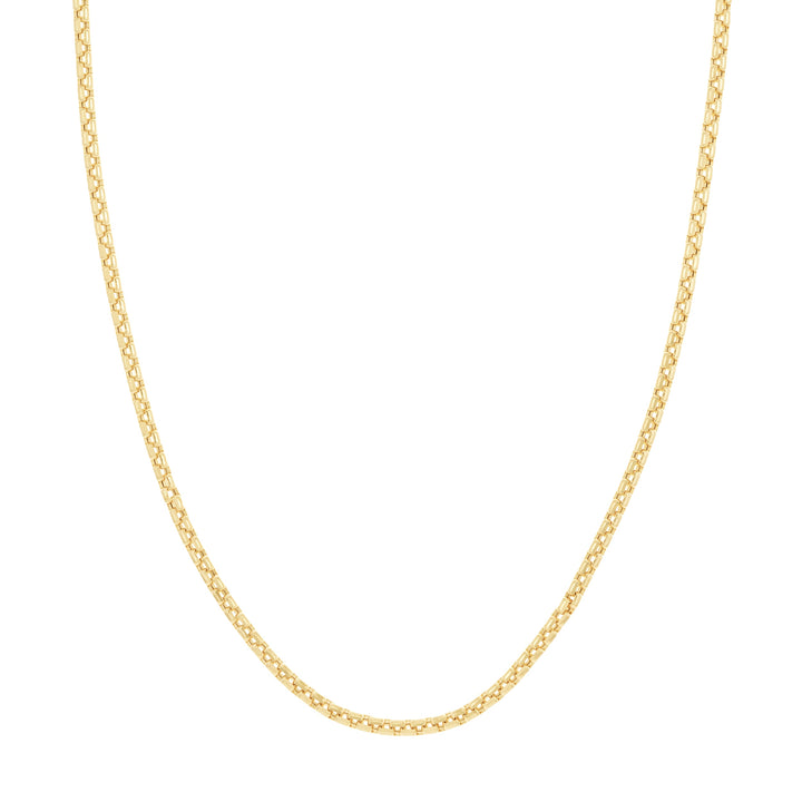 3.4mm D/C Round Box Chain with Lobster Lock End Caps