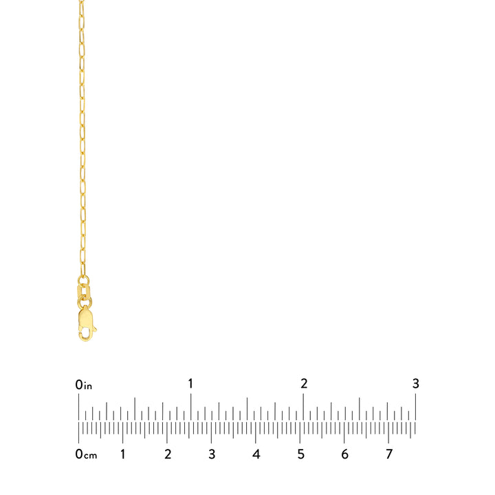 1.70mm Paper Clip Chain with Lobster Lock