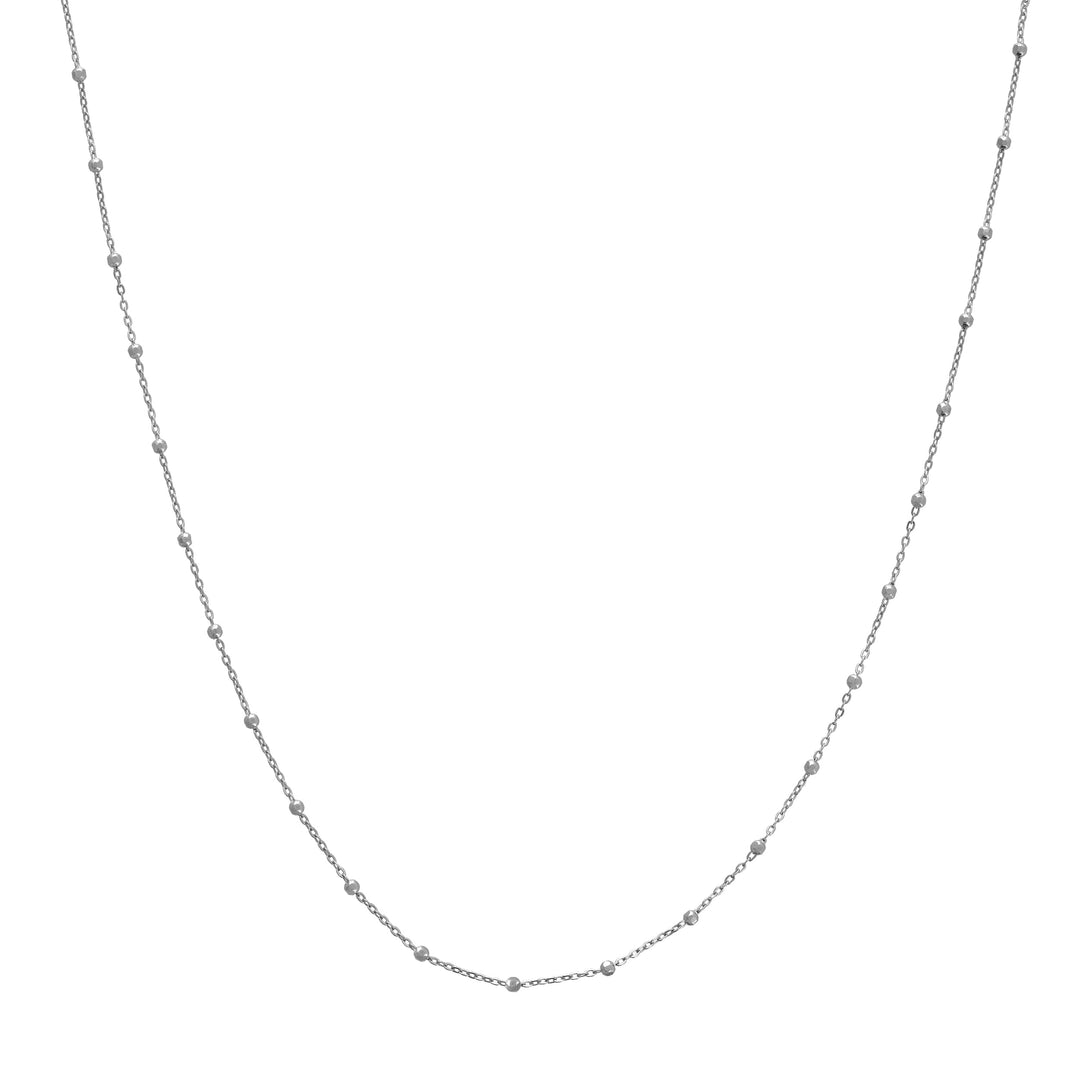 Faceted Bead Saturn Chain