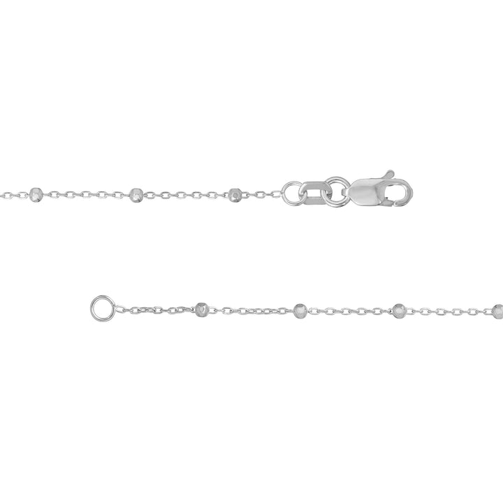 Faceted Bead Saturn Chain