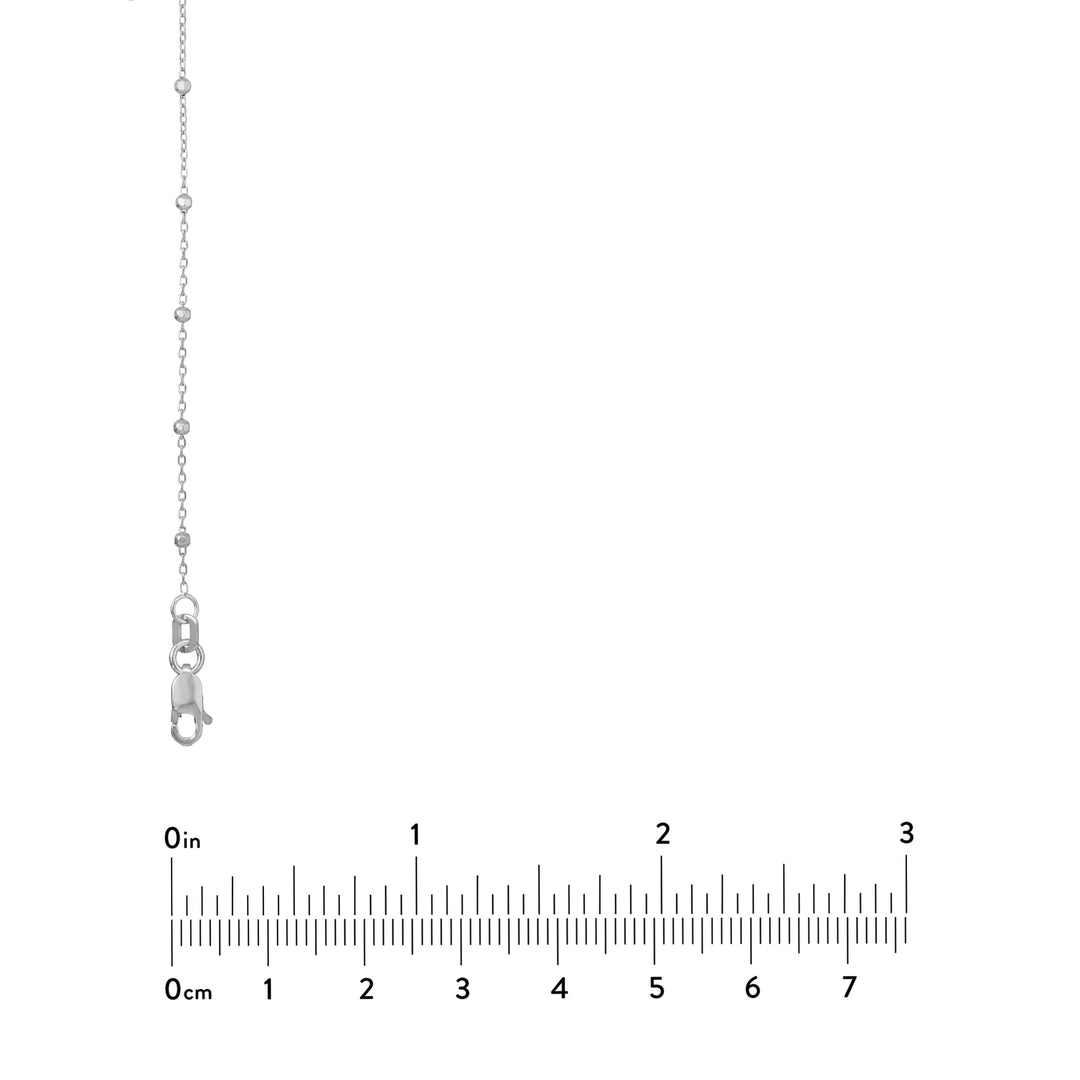 Faceted Bead Saturn Chain