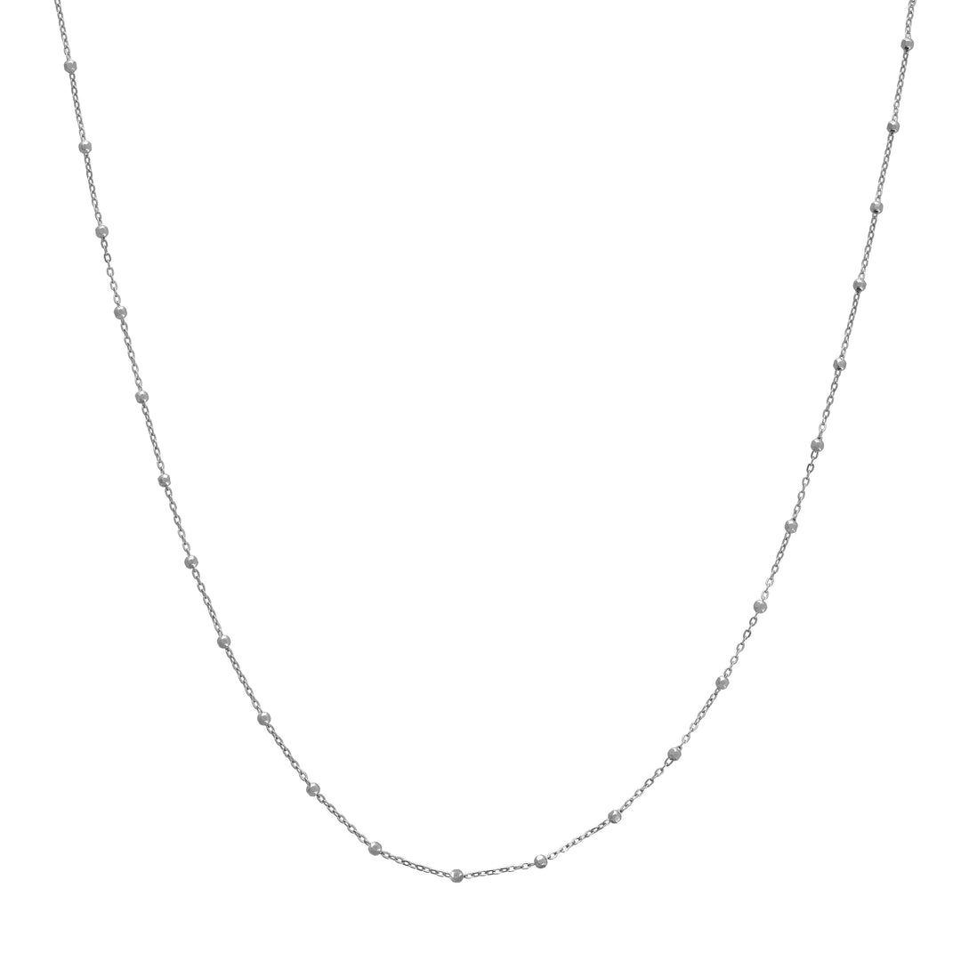 Faceted Bead Saturn Chain