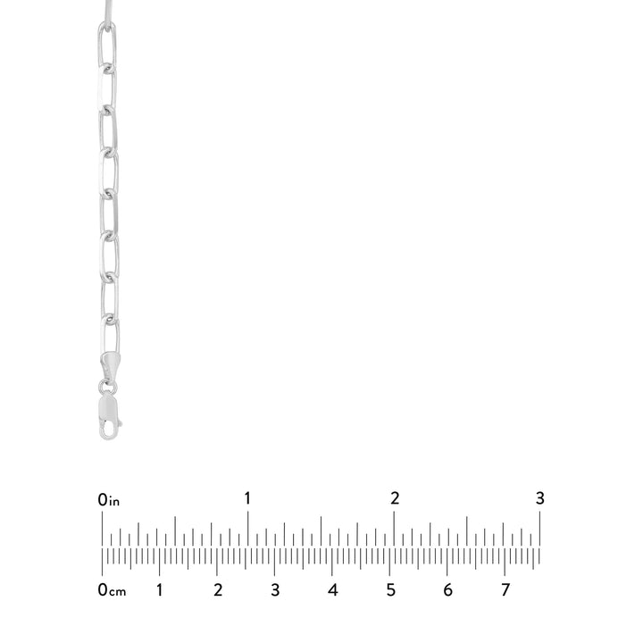 5.25mm Paper Clip Chain with Lobster Lock