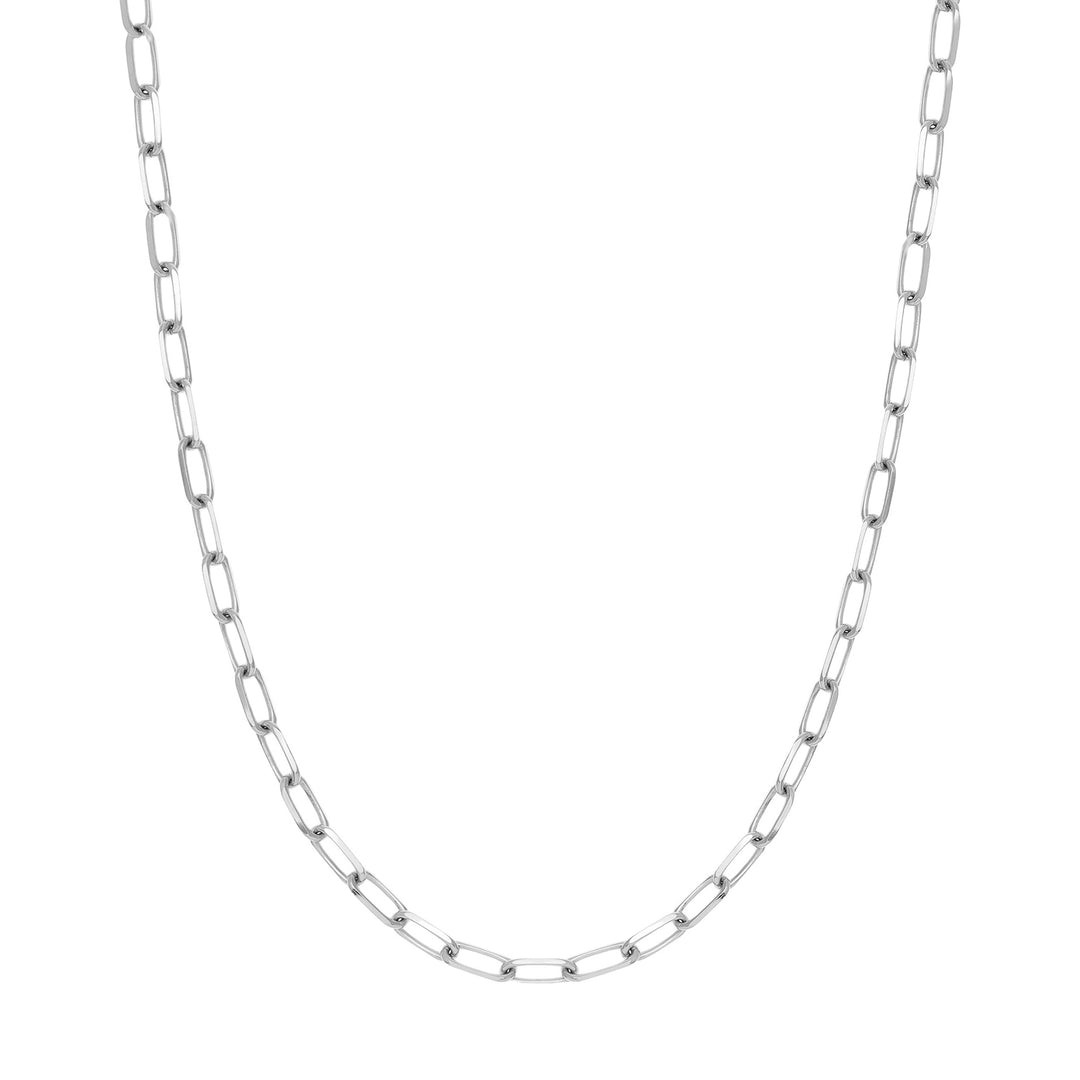 5.25mm Paper Clip Chain with Lobster Lock