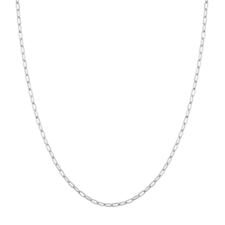 2.5mm Paper Clip Chain with Pear Shape Lock
