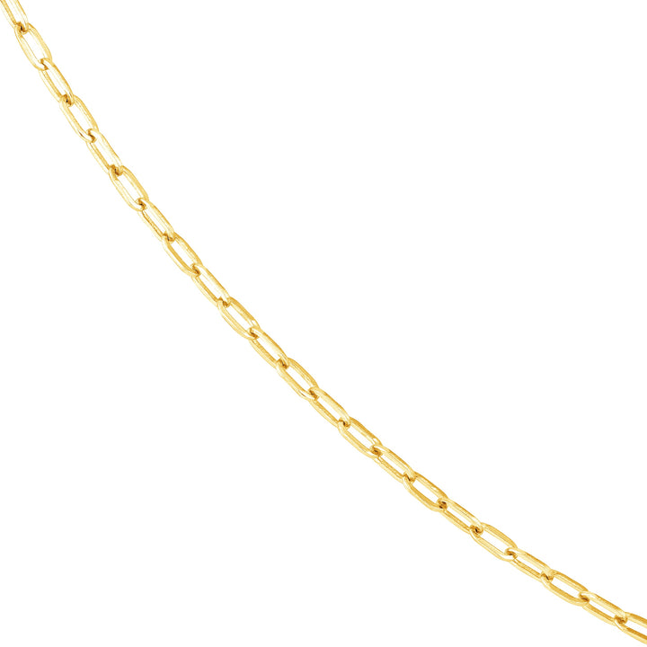 2.5mm Paper Clip Chain with Pear Shape Lock