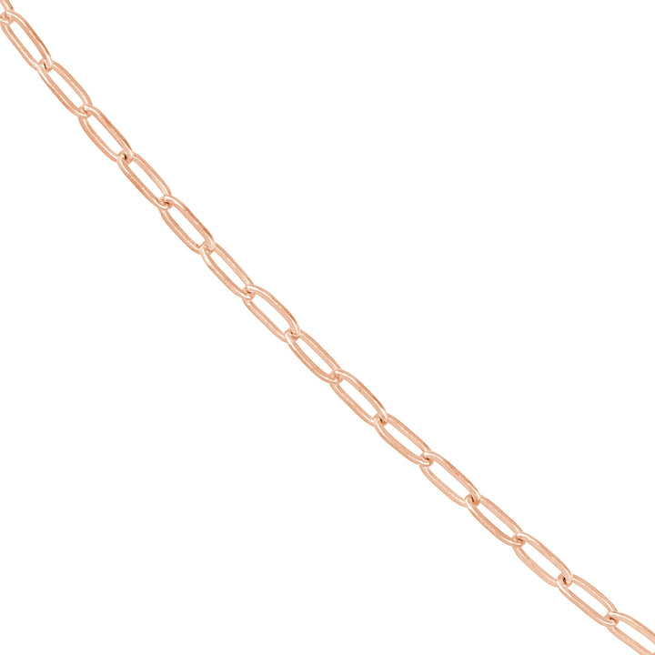 1.30mm Paper Clip Chain with Pear Shape Lobster Lock