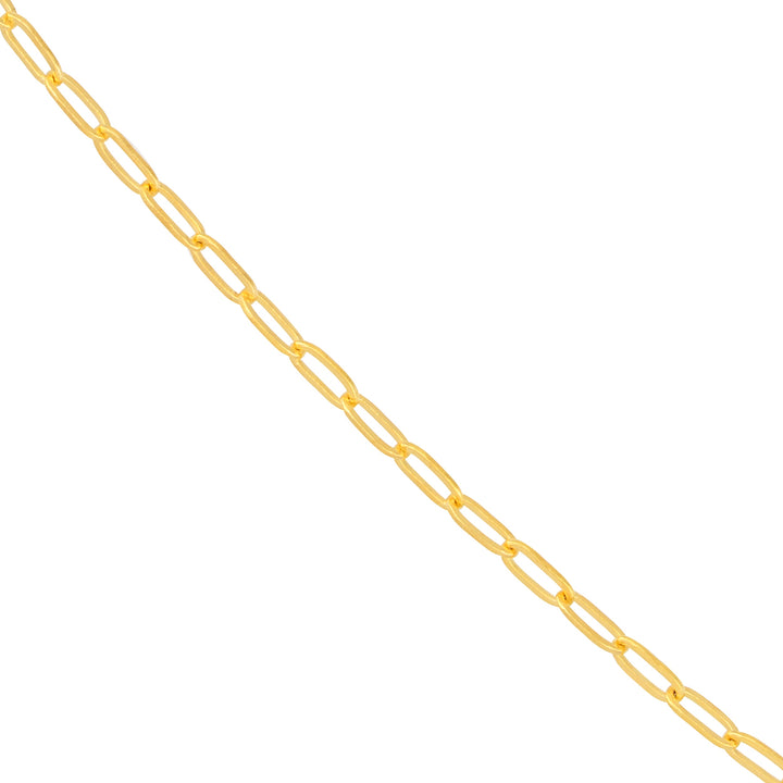 1.30mm Paper Clip Chain with Pear Shape Lobster Lock