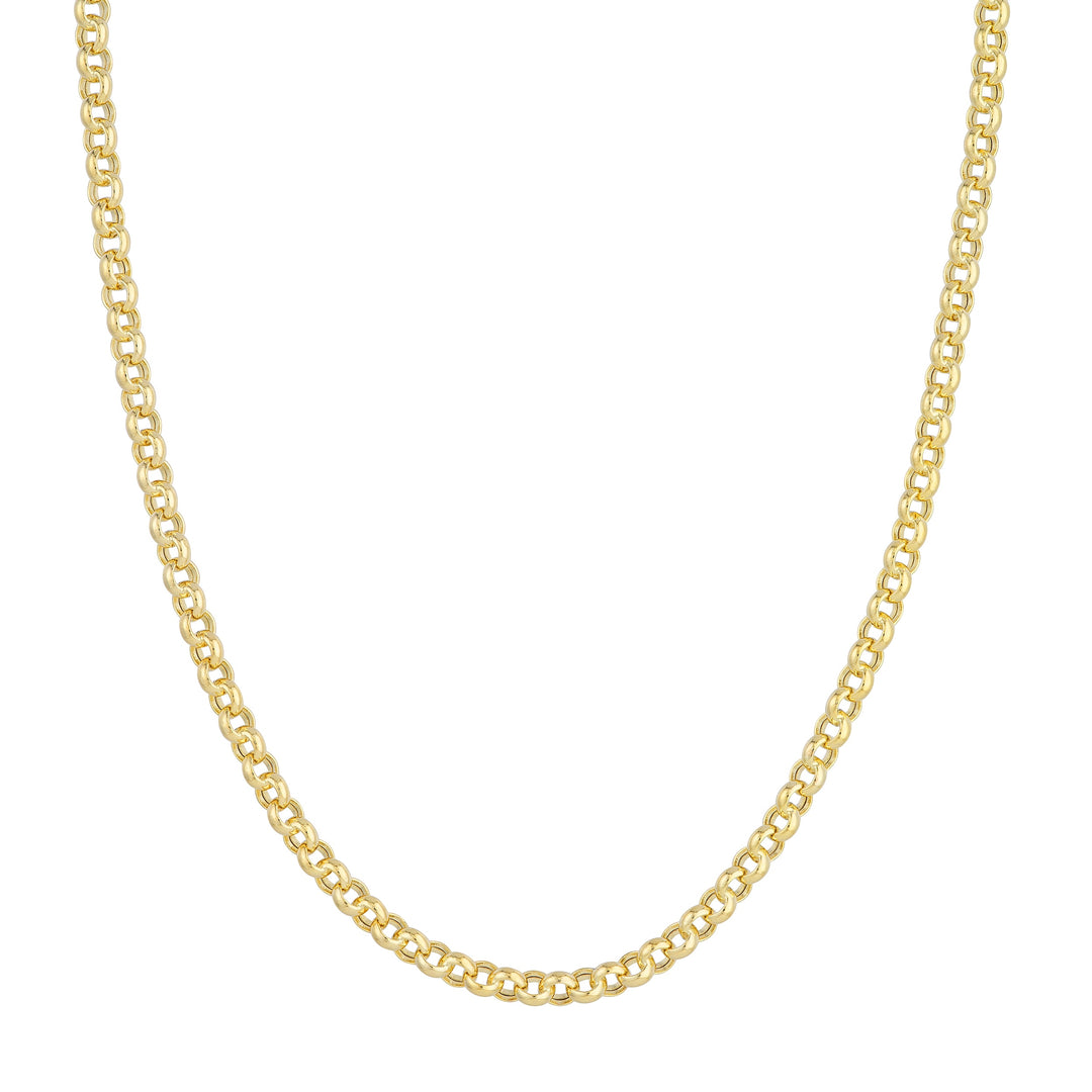 5.2mm Hollow Rolo Chain with Pear Lobster Lock