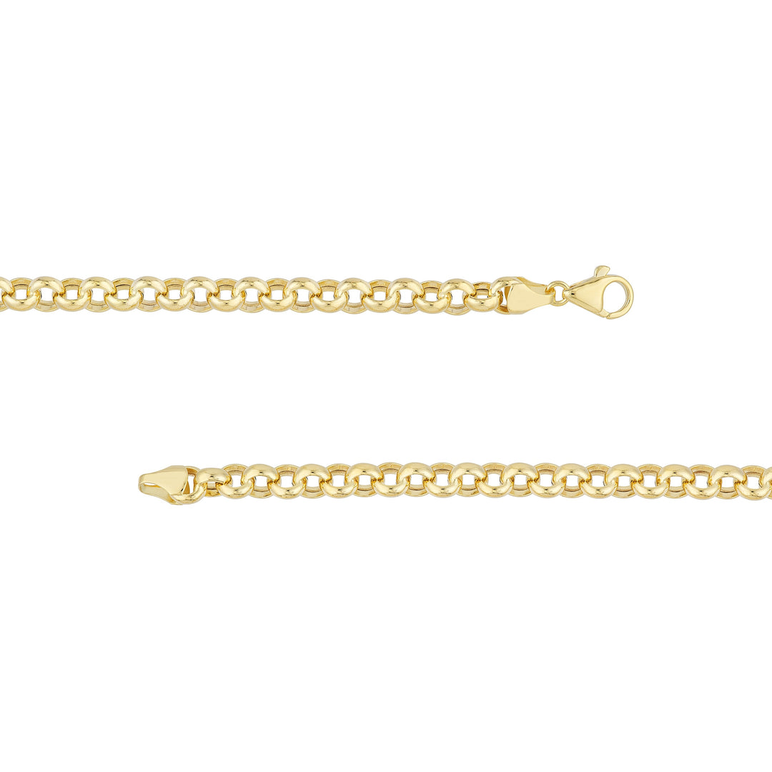 6.5mm Hollow Rolo Chain with Pear Lobster Lock