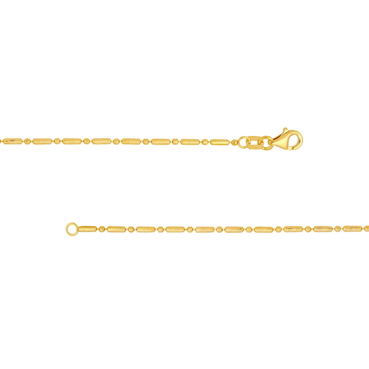 1.50mm D/C Bead and Long Bar Chain