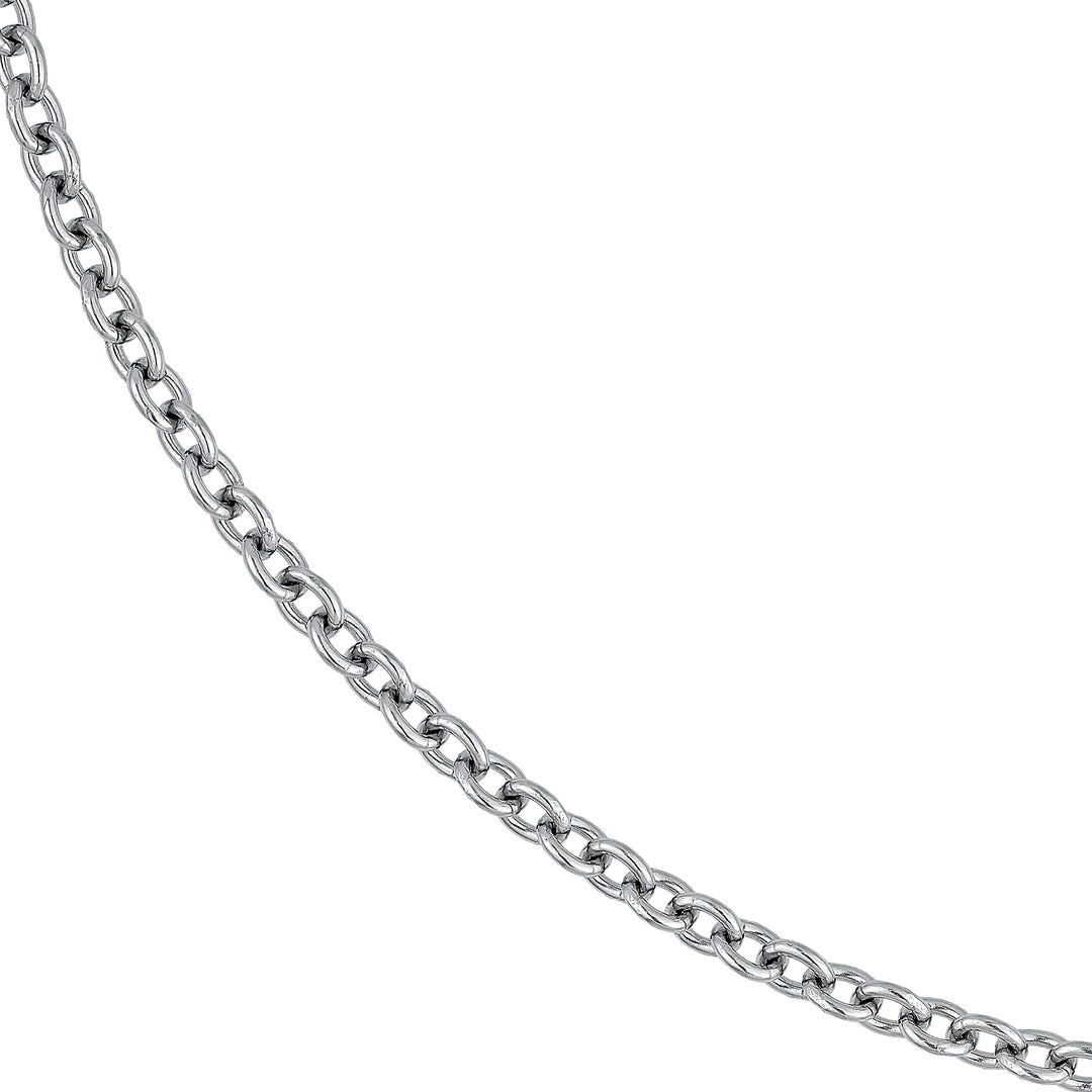 2.50mm Sterling Silver Open Cable Chain