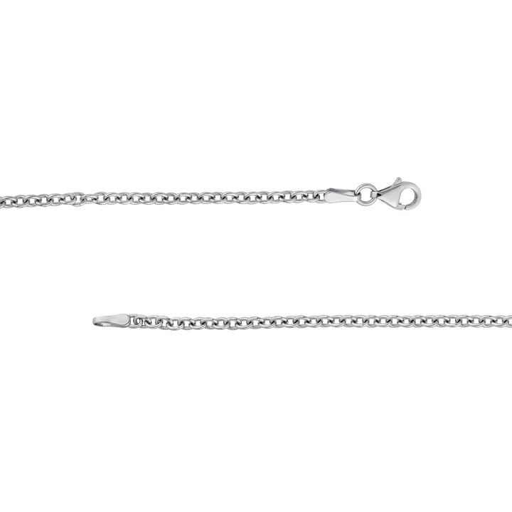 2.50mm Sterling Silver Open Cable Chain