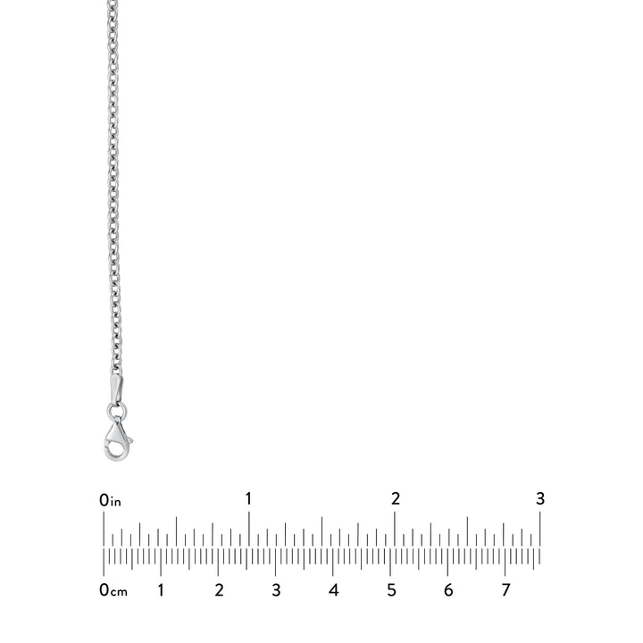 2.50mm Sterling Silver Open Cable Chain