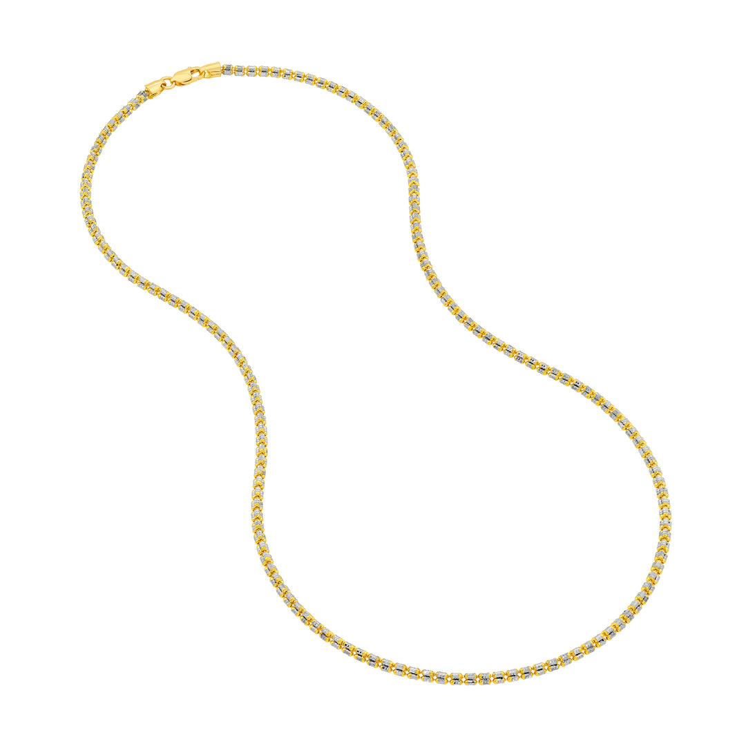 2.40mm Two-Tone Ice Chain [3 Row]
